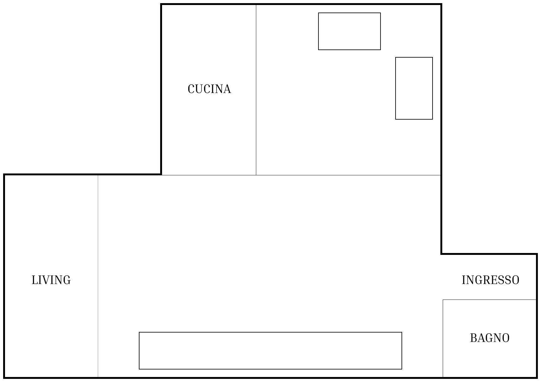 Allestimento stile Cocktail